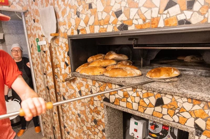 Pane artigianale cotto nel forno del ristorante Vecio Foghero Chioggia